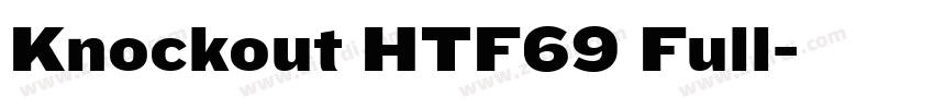 Knockout HTF69 Full字体转换
